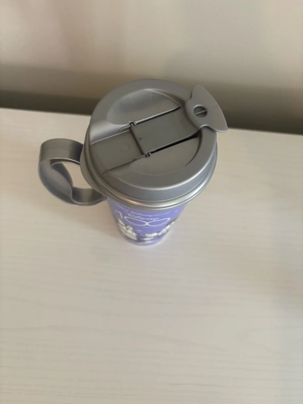 Disney 100 Years of Wonder Purple Travel Mug with Silver Lid